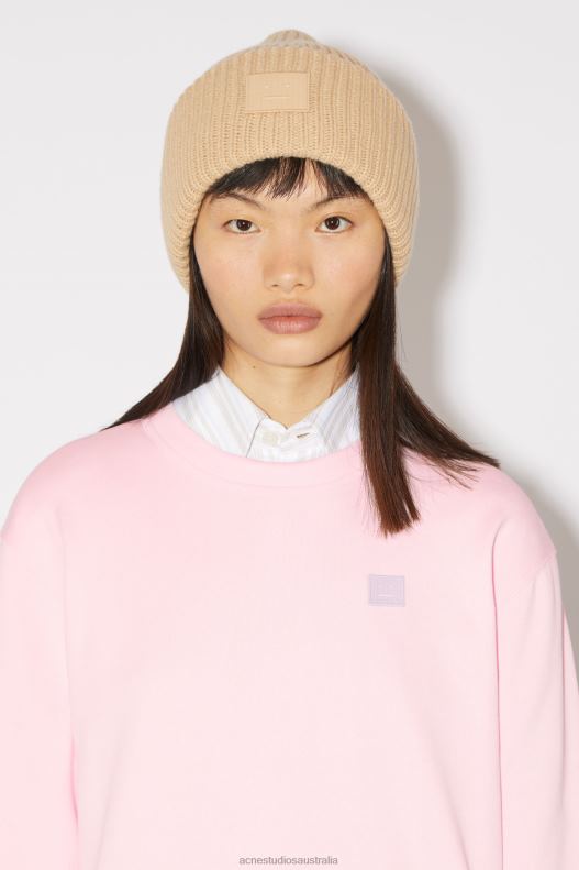 Crew neck sweater - Regular fit Unisex Light Pink Acne Studios R66LJ156 Apparel