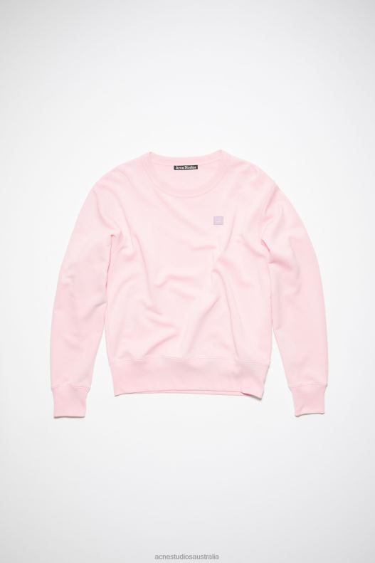 Crew neck sweater - Regular fit Unisex Light Pink Acne Studios R66LJ156 Apparel