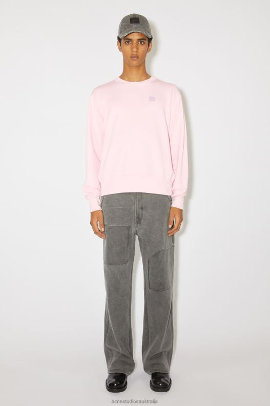 Crew neck sweater - Regular fit Unisex Light Pink Acne Studios R66LJ977 Apparel