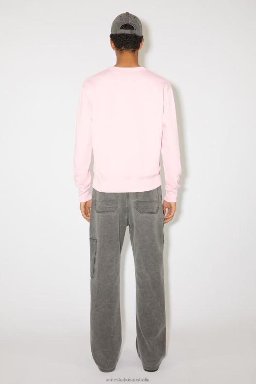 Crew neck sweater - Regular fit Unisex Light Pink Acne Studios R66LJ977 Apparel