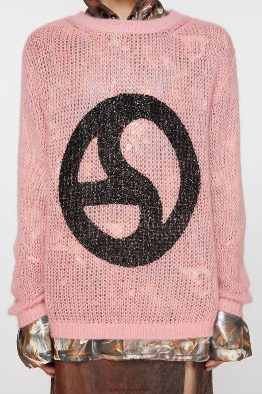 Crew neck sweater Blush Pink Acne Studios R66LJ927 Apparel