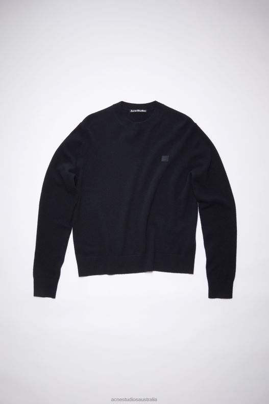 Crew neck sweater Unisex Black Acne Studios R66LJ1185 Apparel