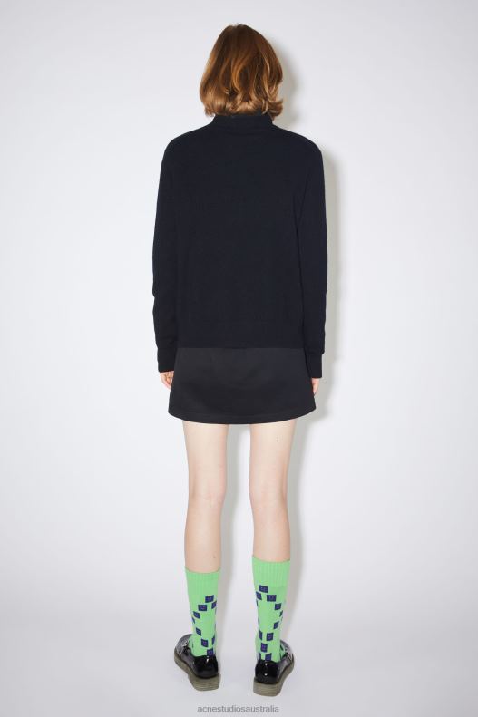 Crew neck sweater Unisex Black Acne Studios R66LJ419 Apparel