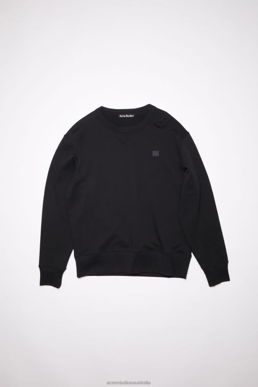 Crew neck sweatshirt - Regular fit Unisex Black Acne Studios R66LJ1193 Apparel