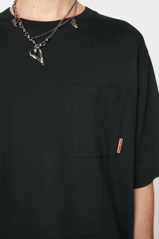 Crew neck t-shirt - Relaxed fit Black Acne Studios R66LJ1019 Apparel