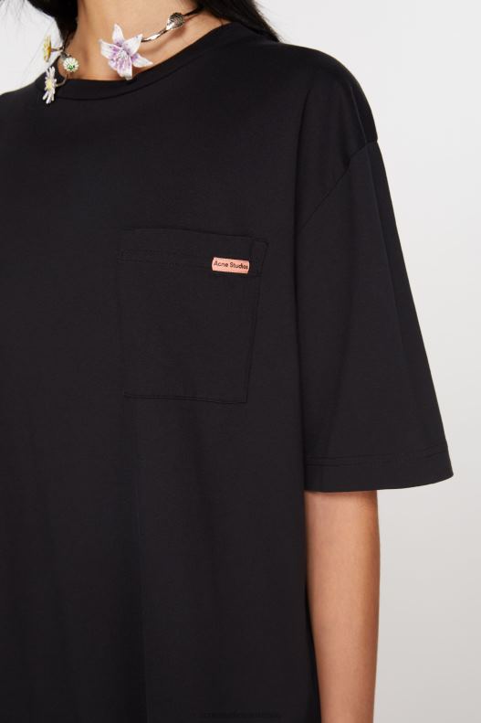 Crew neck t-shirt - Relaxed fit Black Acne Studios R66LJ203 Apparel