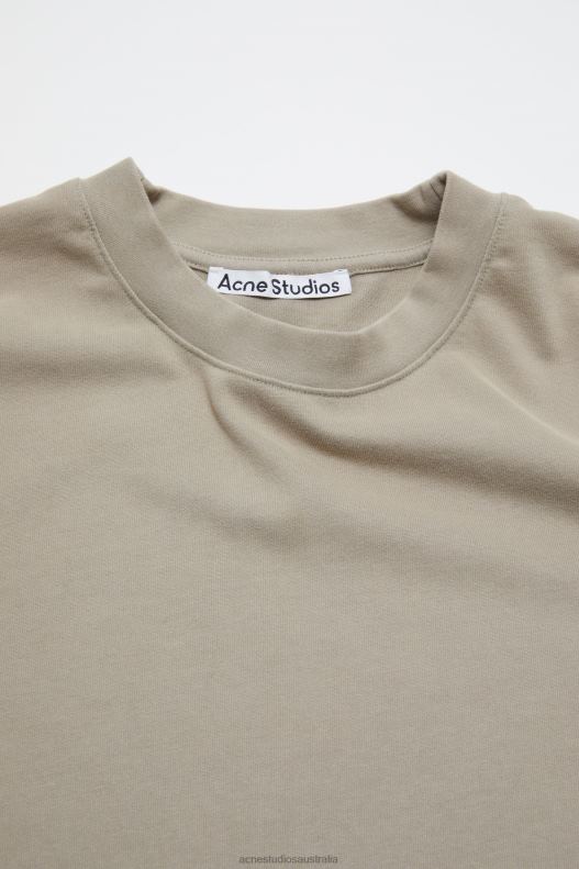 Crew neck t-shirt - Relaxed fit Concrete Grey Acne Studios R66LJ1109 Apparel