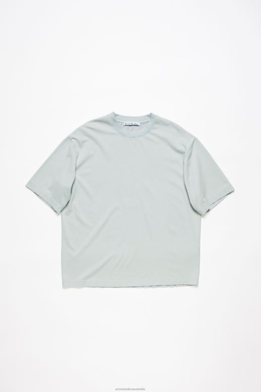 Crew neck t-shirt - Relaxed fit Soft Blue Acne Studios R66LJ1091 Apparel