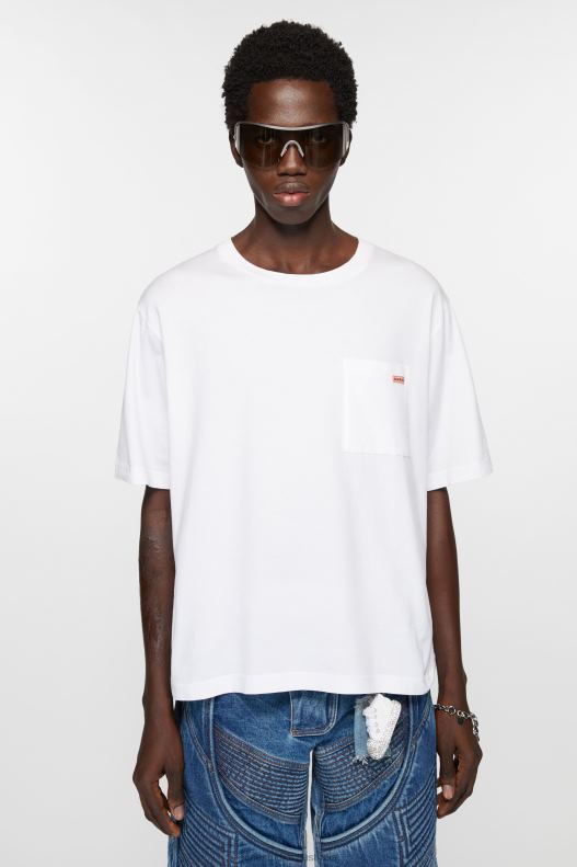 Crew neck t-shirt - Relaxed fit White Acne Studios R66LJ1020 Apparel