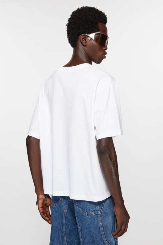 Crew neck t-shirt - Relaxed fit White Acne Studios R66LJ1020 Apparel