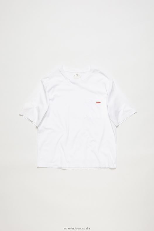 Crew neck t-shirt - Relaxed fit White Acne Studios R66LJ1020 Apparel