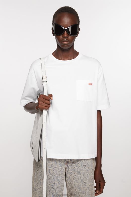 Crew neck t-shirt - Relaxed fit White Acne Studios R66LJ200 Apparel