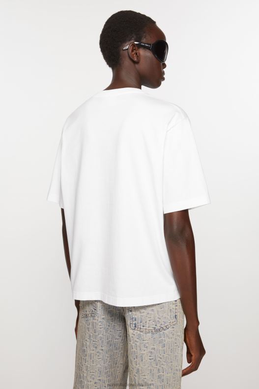 Crew neck t-shirt - Relaxed fit White Acne Studios R66LJ200 Apparel