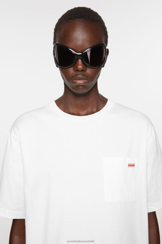 Crew neck t-shirt - Relaxed fit White Acne Studios R66LJ200 Apparel