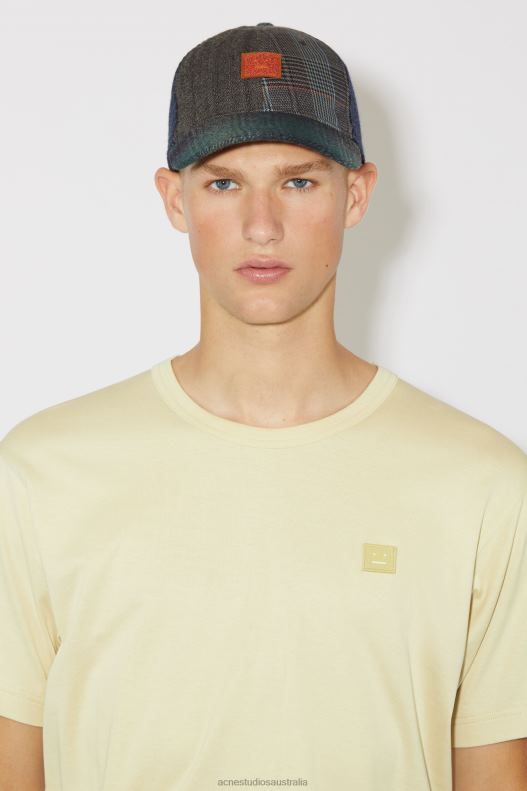 Crew neck t-shirt- Regular fit Unisex Sand/Green Acne Studios R66LJ1133 Apparel