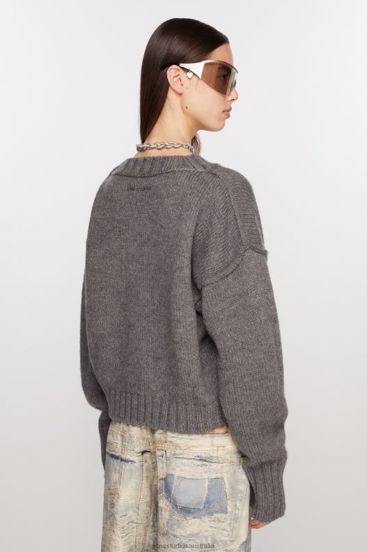 Crew neck wool jumper Dark Grey Acne Studios R66LJ75 Apparel