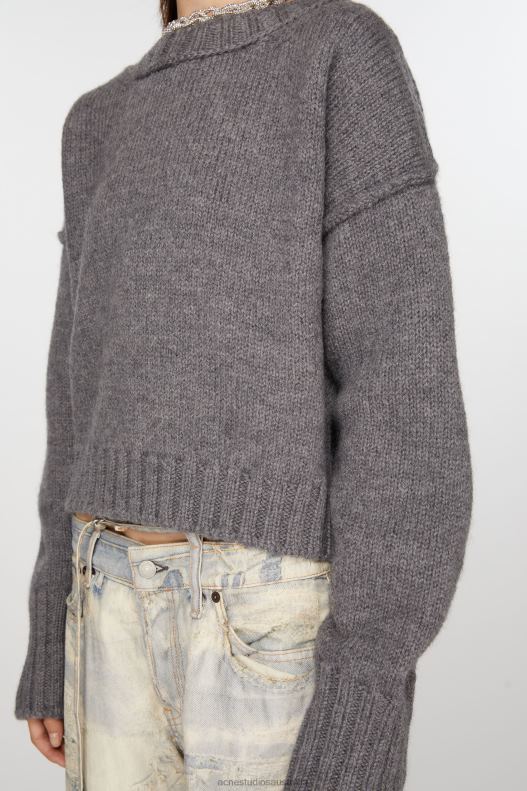 Crew neck wool jumper Dark Grey Acne Studios R66LJ75 Apparel