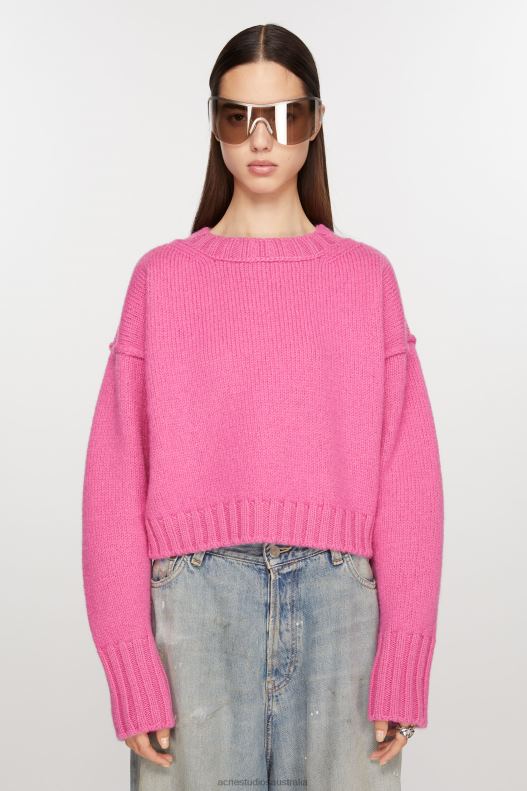 Crew neck wool jumper Pink Acne Studios R66LJ71 Apparel