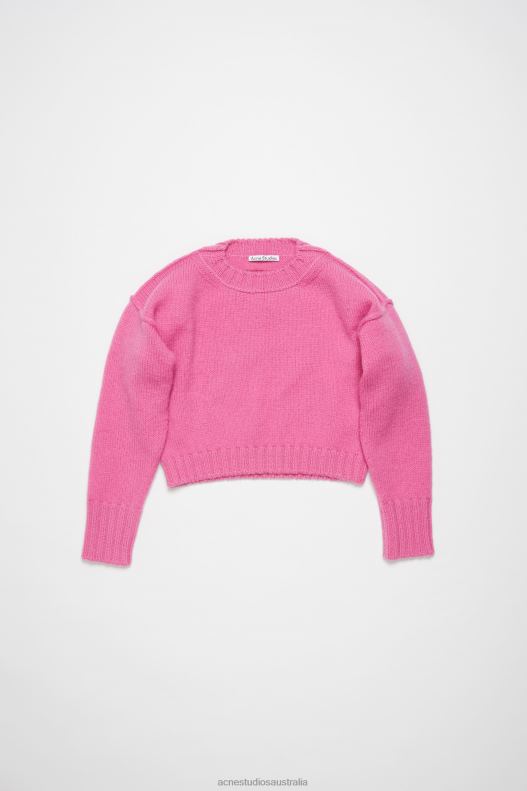 Crew neck wool jumper Pink Acne Studios R66LJ71 Apparel