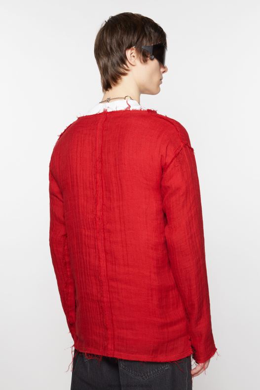 Crinkled sweater Red Acne Studios R66LJ997 Apparel