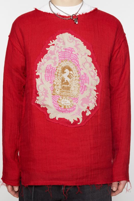 Crinkled sweater Red Acne Studios R66LJ997 Apparel