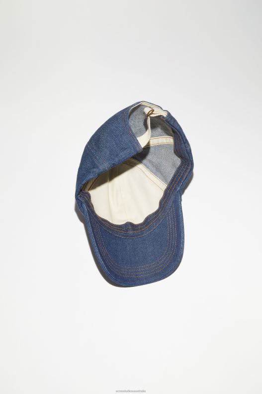 Denim baseball cap Indigo Blue Acne Studios R66LJ532 Accessories