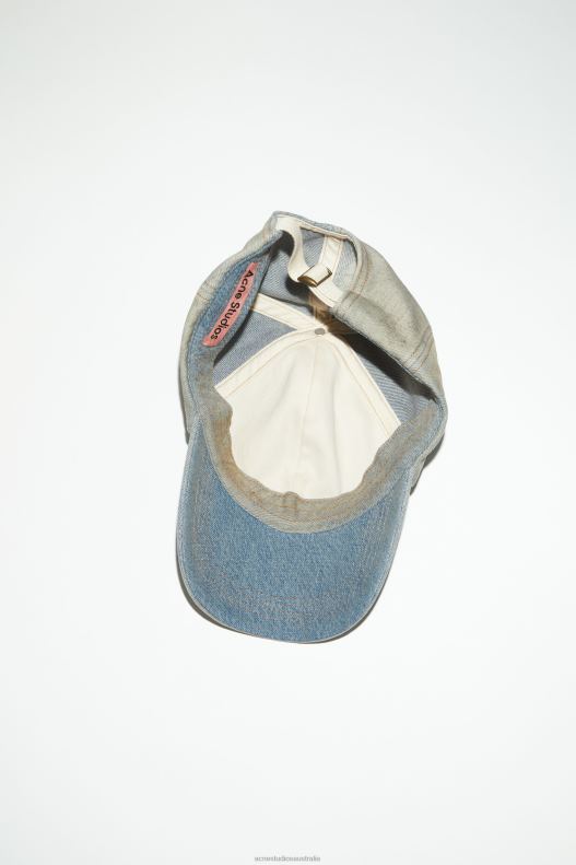 Denim baseball cap Mid Blue Acne Studios R66LJ569 Accessories