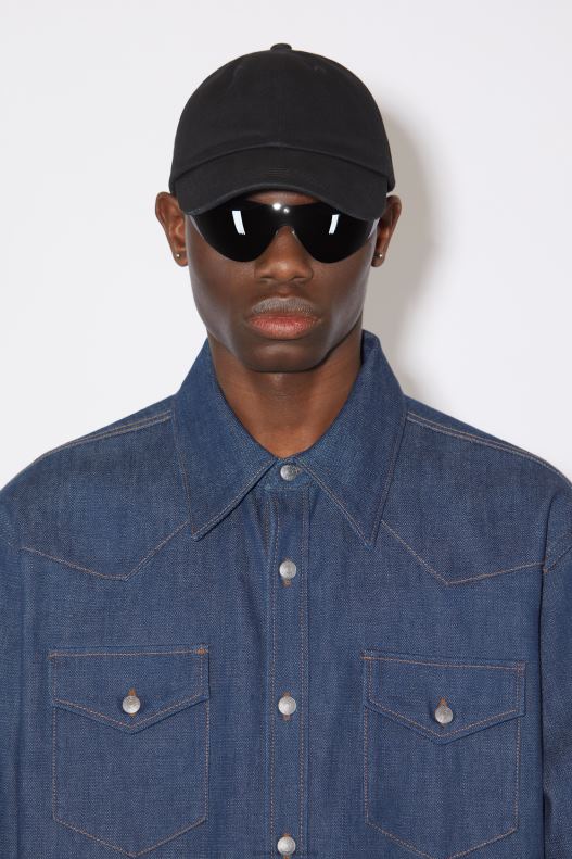 Denim button-up shirt Indigo Blue Acne Studios R66LJ1006 Apparel