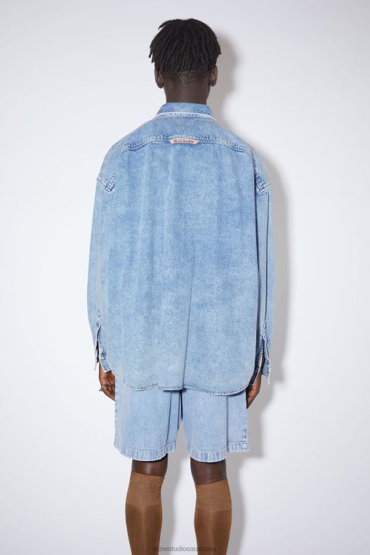 Denim button-up shirt Indigo Blue Acne Studios R66LJ1175 Apparel