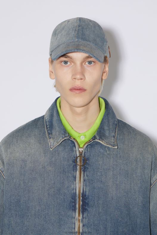 Denim cap Mid Blue Acne Studios R66LJ568 Accessories