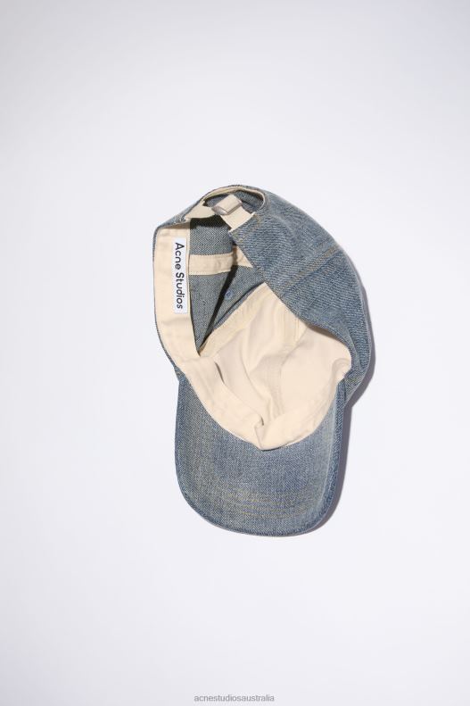 Denim cap Mid Blue Acne Studios R66LJ568 Accessories