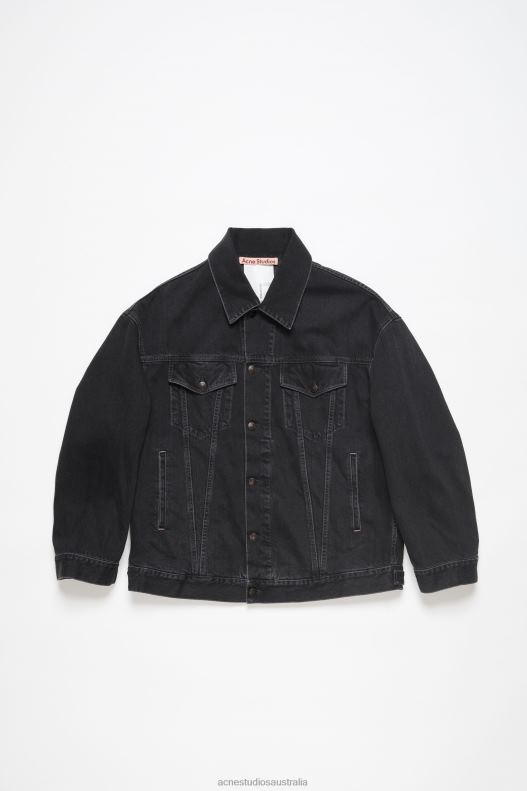 Denim jacket - Oversized Unisex fit Black Acne Studios R66LJ16 Apparel