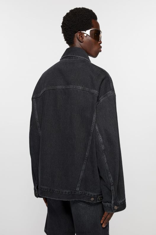 Denim jacket - Oversized Unisex fit Black Acne Studios R66LJ896 Apparel