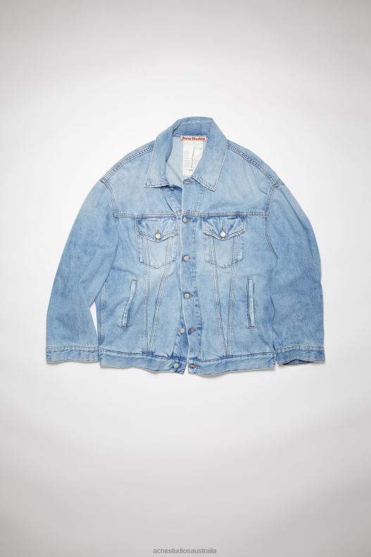 Denim jacket - Oversized Unisex fit Light Blue Acne Studios R66LJ35 Apparel