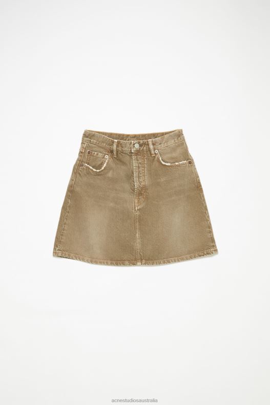 Denim mini skirt Beige Acne Studios R66LJ351 Apparel