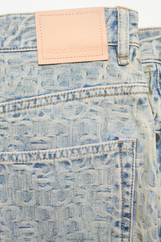 Denim mini skirt Blue/Beige Acne Studios R66LJ256 Apparel