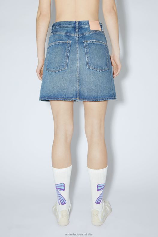 Denim mini skirt Mid Blue Acne Studios R66LJ410 Apparel