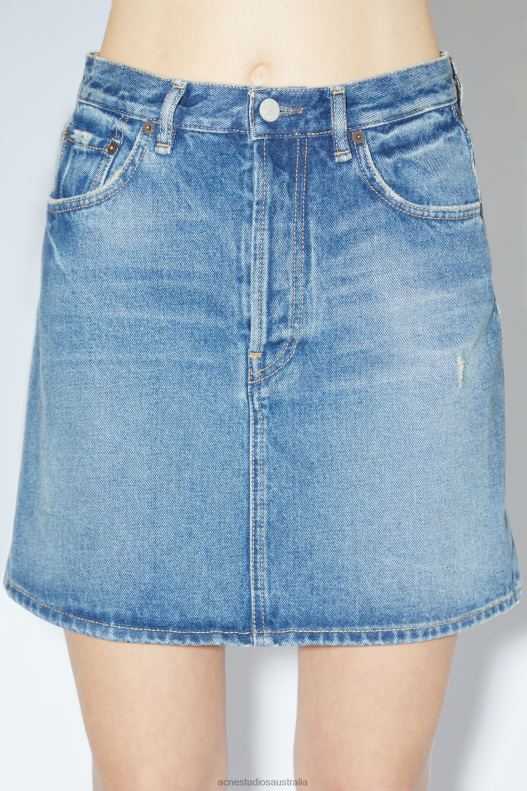 Denim mini skirt Mid Blue Acne Studios R66LJ410 Apparel