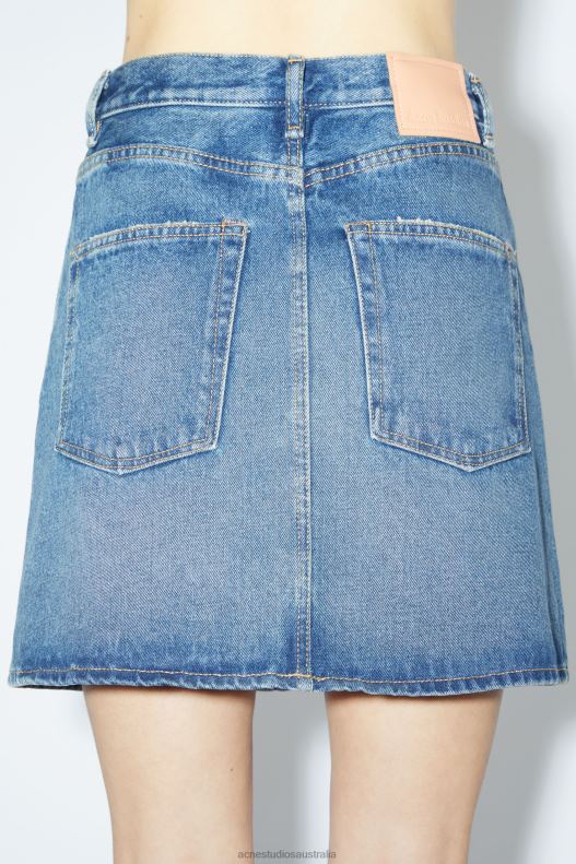 Denim mini skirt Mid Blue Acne Studios R66LJ410 Apparel