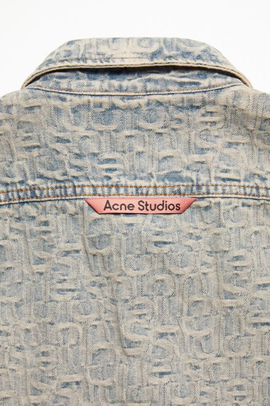 Denim shirt - Relaxed fit Blue/Beige Acne Studios R66LJ990 Apparel