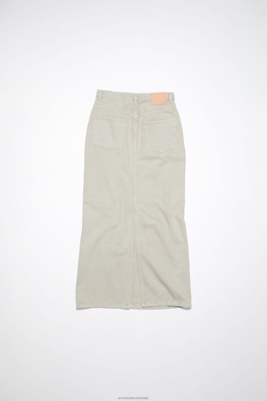 Distressed denim skirt Beige/Grey Acne Studios R66LJ354 Apparel