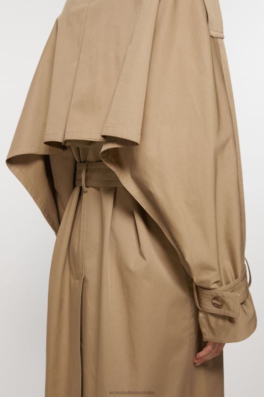 Double-breasted trench coat Cold Beige Acne Studios R66LJ5 Apparel