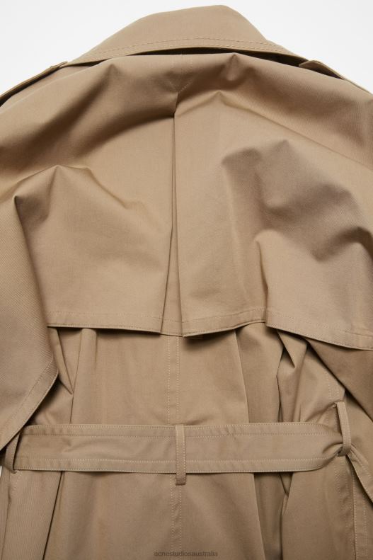 Double-breasted trench coat Cold Beige Acne Studios R66LJ5 Apparel