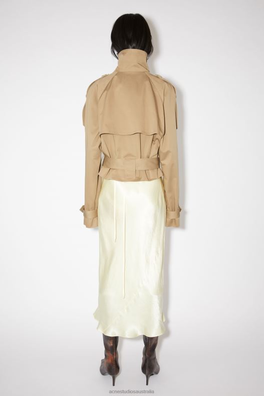 Double-breasted trench jacket Cold Beige Acne Studios R66LJ43 Apparel