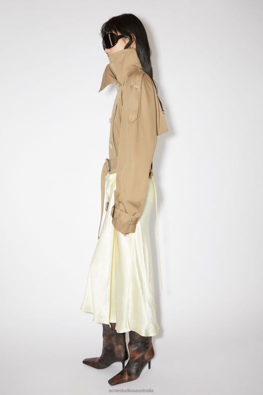 Double-breasted trench jacket Cold Beige Acne Studios R66LJ43 Apparel