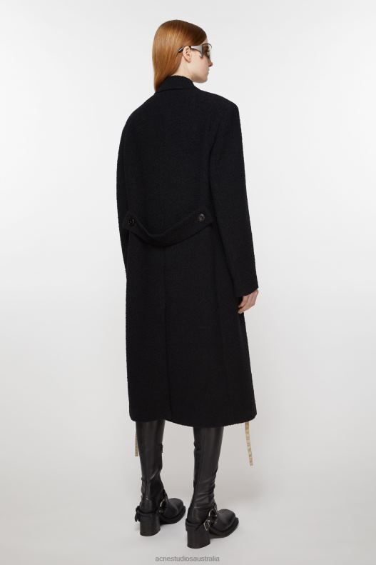 Double-breasted wool coat Black Acne Studios R66LJ1 Apparel