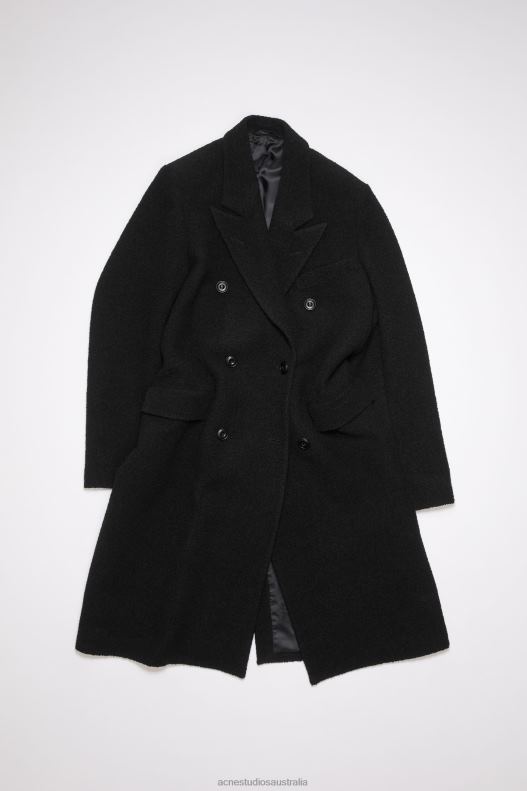 Double-breasted wool coat Black Acne Studios R66LJ1 Apparel