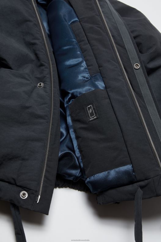 Dyed puffer jacket Navy Acne Studios R66LJ1125 Apparel