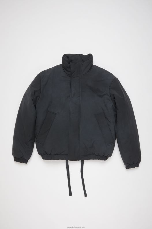 Dyed puffer jacket Navy Acne Studios R66LJ1125 Apparel