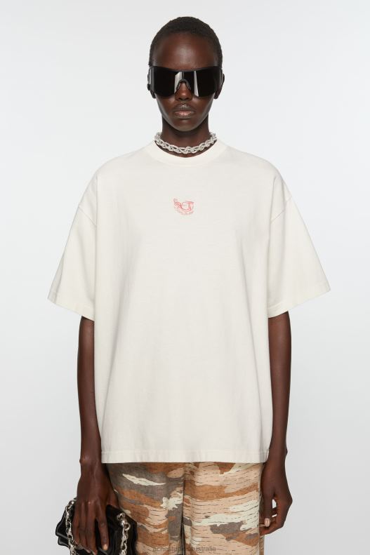 Embroidery t-shirt - Relaxed fit Off White Acne Studios R66LJ380 Apparel